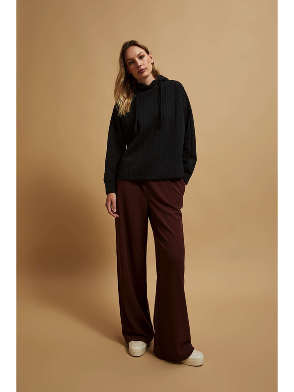 Moodo Mikina s kapucí černá Moodo