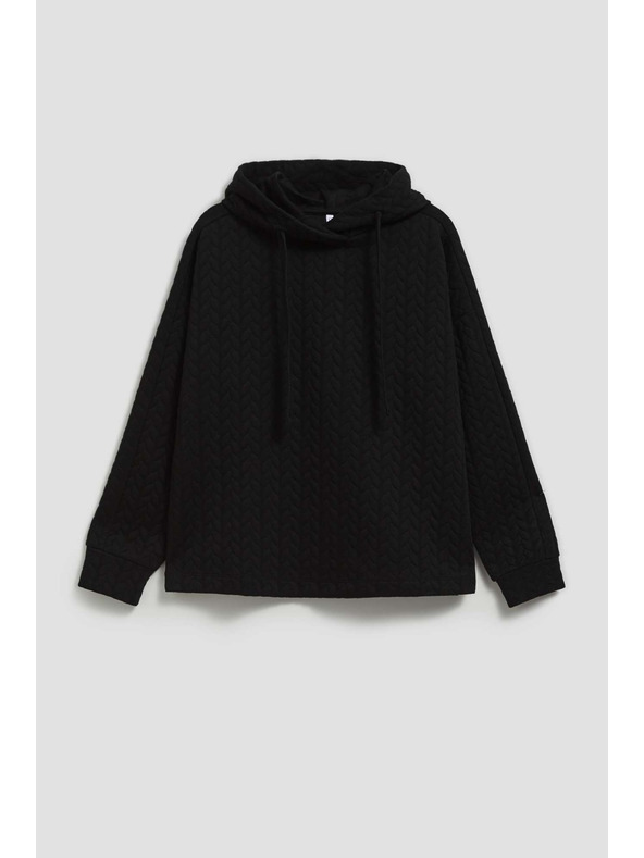Moodo Mikina s kapucí černá Moodo