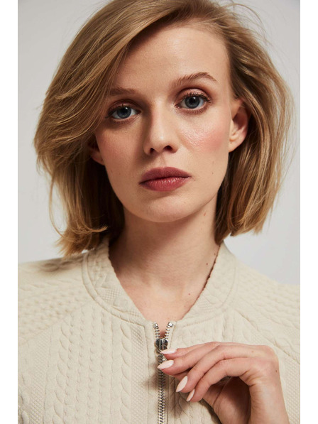 Moodo Rozepínací mikina s kapsami Moodo