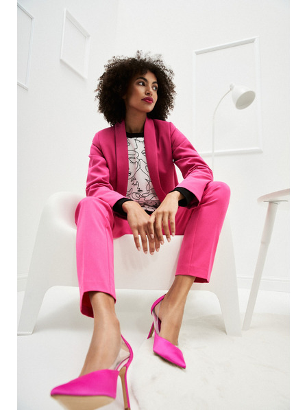 Moodo Hladké sako růžové Moodo