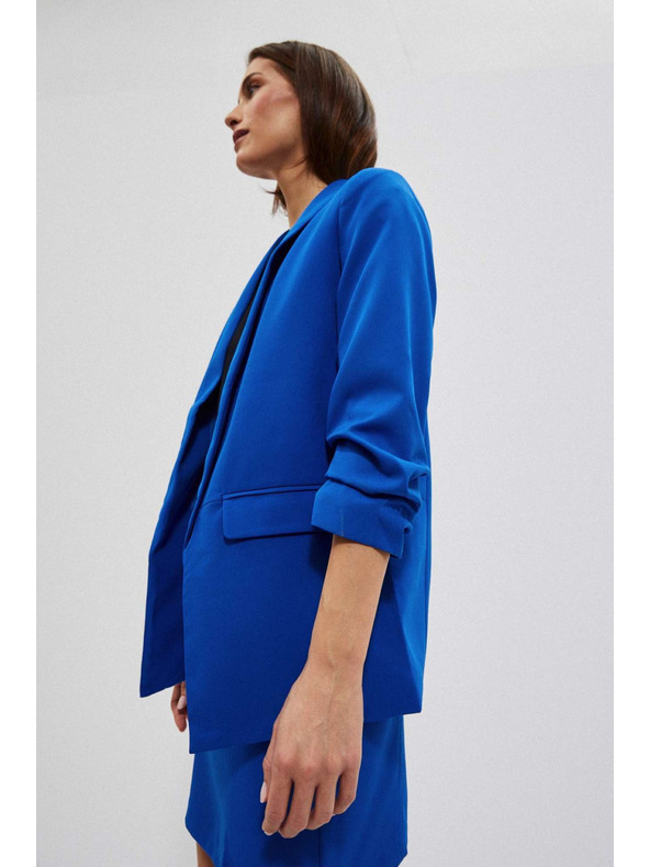 Moodo Hladké sako modré Moodo