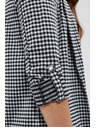 Moodo Černobílé jemně kostkované sako Moodo