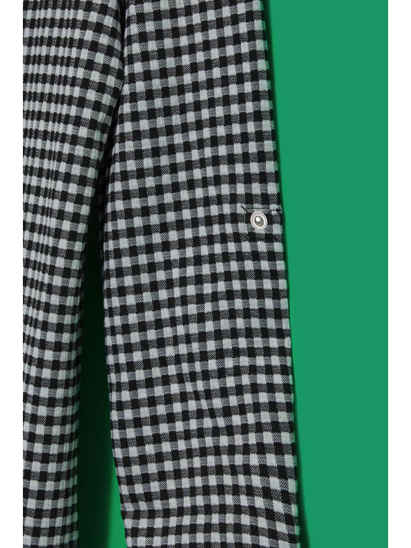 Moodo Černobílé jemně kostkované sako Moodo