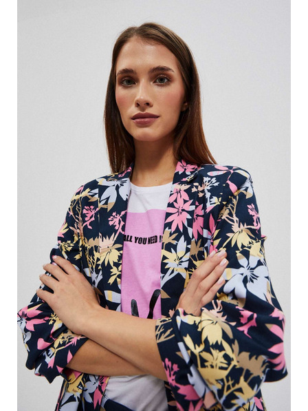 Moodo Jednostranný blejzr s rostlinným potiskem Moodo