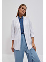 Moodo Bílé pruhované sako Moodo