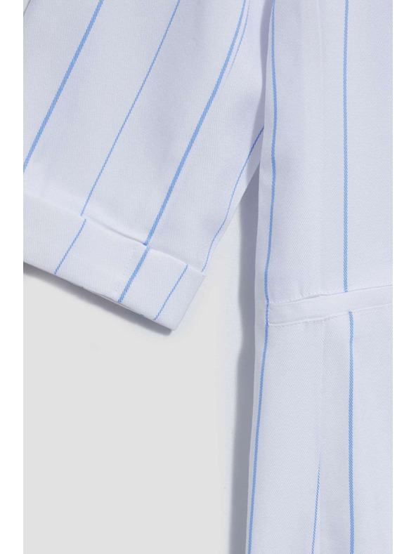 Moodo Bílé pruhované sako Moodo