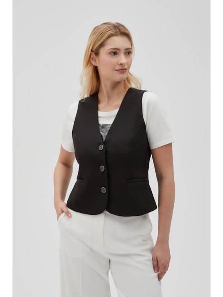 Moodo Černá společenská vesta Moodo