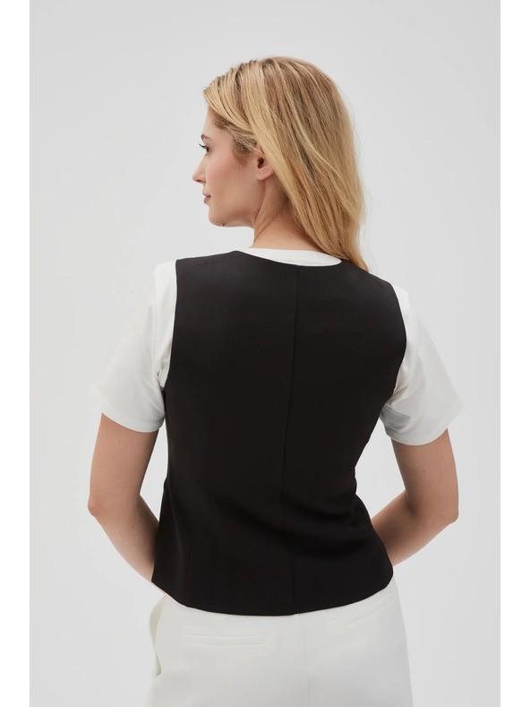 Moodo Černá společenská vesta Moodo