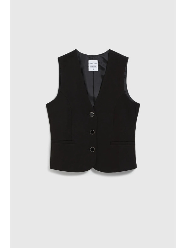 Moodo Černá společenská vesta Moodo