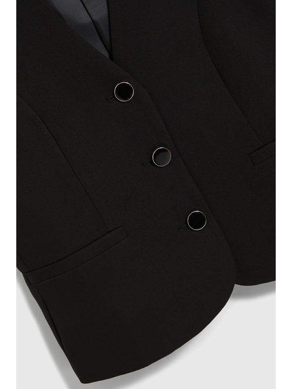 Moodo Černá společenská vesta Moodo