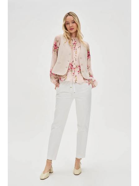 Moodo Elegantní béžová vesta Moodo