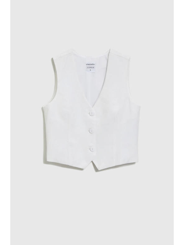 Moodo Vesta s příměsí lnu bílá Moodo