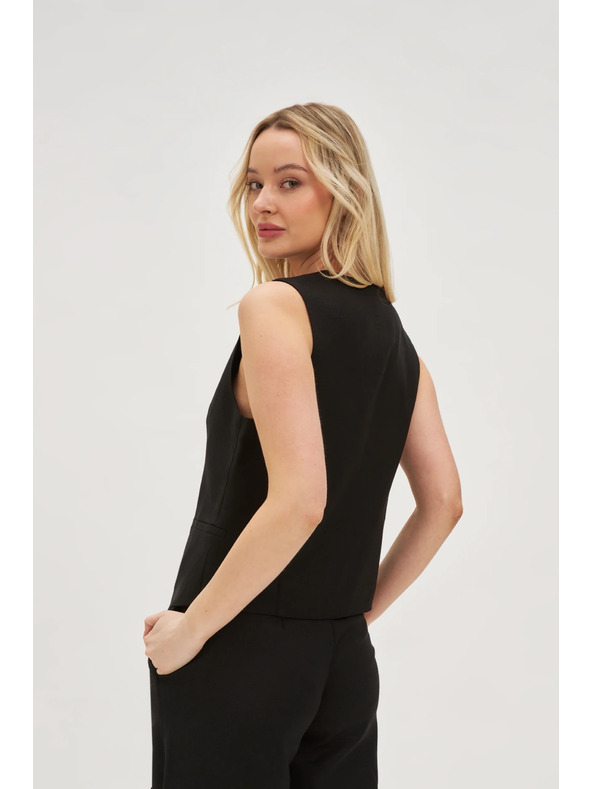 Moodo Vesta s příměsí lnu černá Moodo