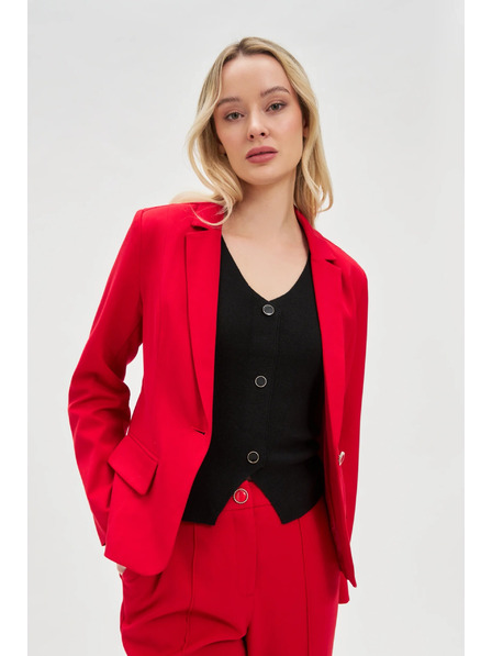 Moodo Krátké sako červené Moodo