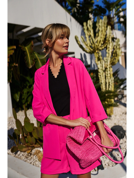 Moodo Sako s 3/4 rukávy růžové Moodo