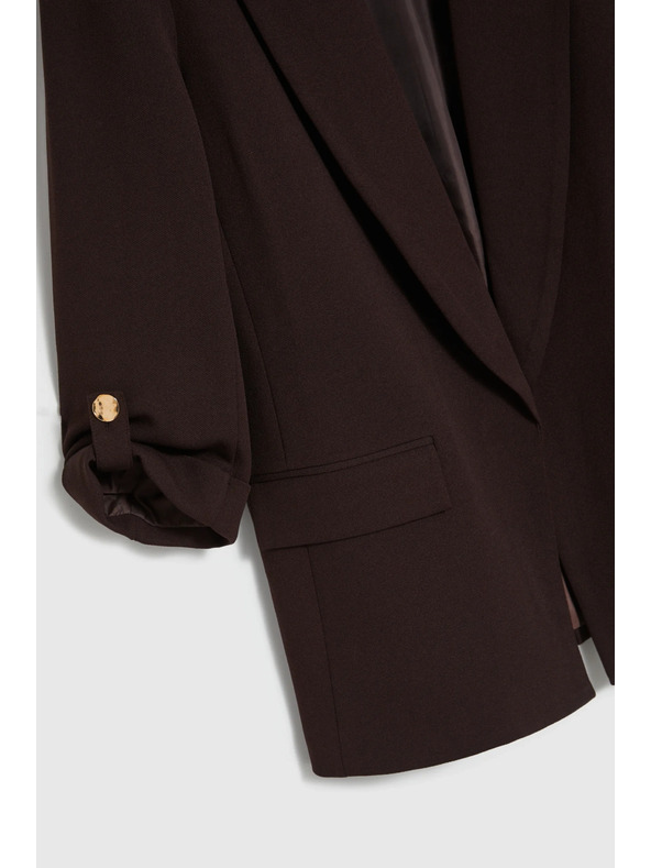 Moodo Sako s 3/4 rukávy hnědé Moodo