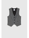 Moodo Elegantní vesta šedá Moodo