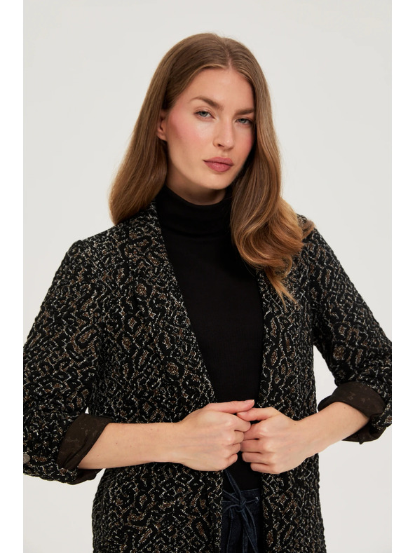 Moodo Sako se zvířecím vzorem černé Moodo