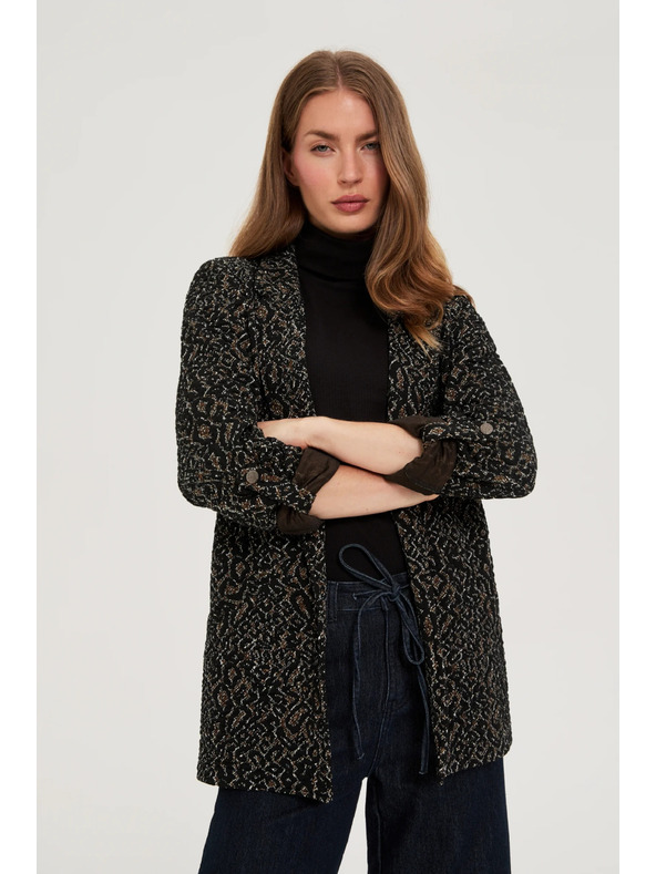 Moodo Sako se zvířecím vzorem černé Moodo