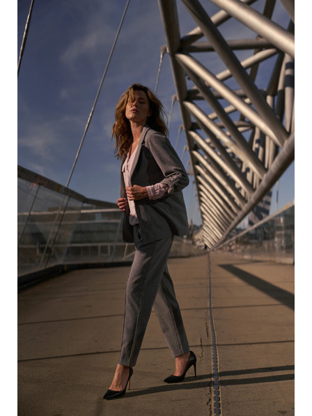 Moodo Sako s vyhrnutými rukávy šedé Moodo