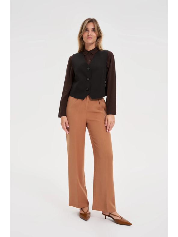 Moodo Elegantní vesta černá Moodo