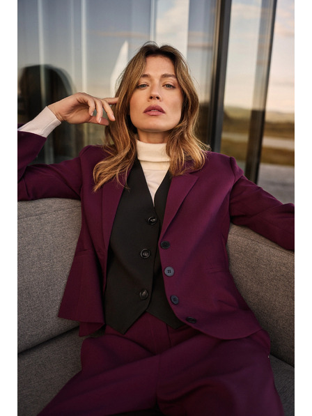 Moodo Krátké sako vínové Moodo