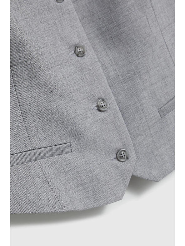 Moodo Elegantní vesta šedá Moodo