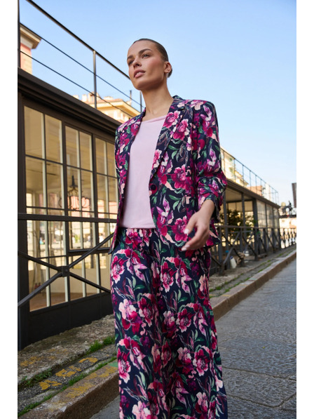 Moodo Modré květované sako Moodo