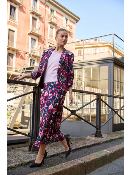 Moodo Modré květované sako Moodo