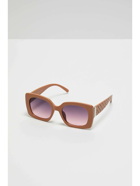 Moodo Sluneční brýle s tlustými obrubami béžové Moodo