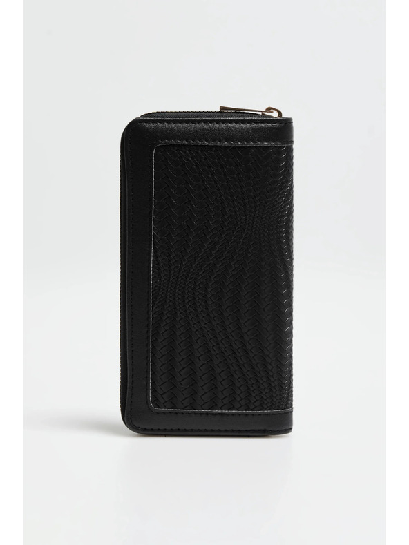 Moodo Peněženka na zip černá Moodo