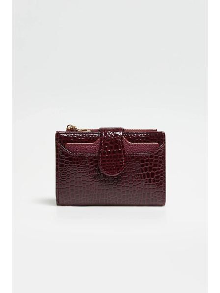 Moodo Peněženka se zvířecím vzorem vínová Moodo