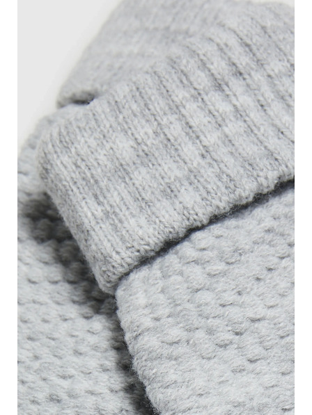 Moodo Pletené šedé rukavice Moodo