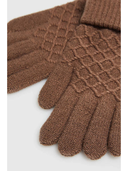Moodo Pletené béžové rukavice Moodo