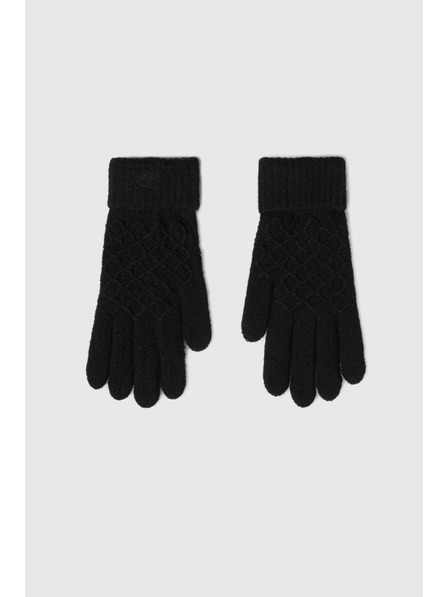 Moodo Černé pletené rukavice Moodo