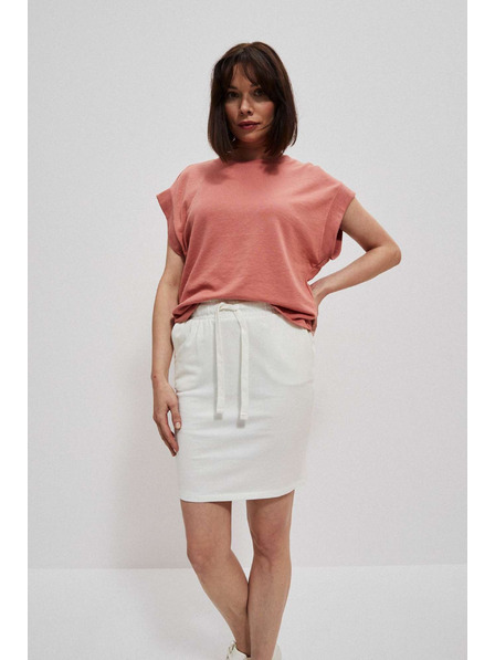 Moodo Hladká sukně ke kolenům perleťová Moodo