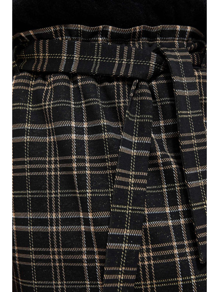 Moodo Sukně v kostce se zavazováním Moodo