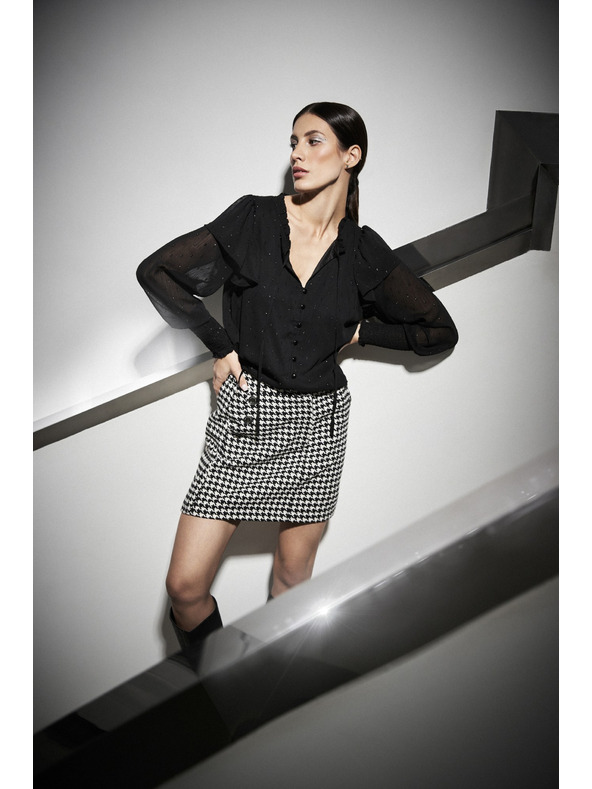 Moodo Černobílá sukně pepito Moodo