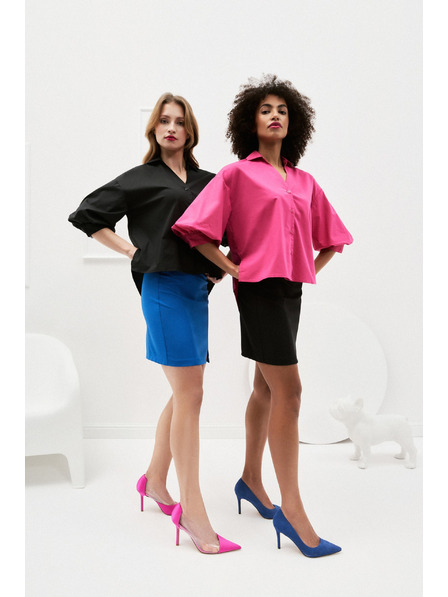 Moodo Modrá mini sukně s páskem Moodo