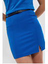 Moodo Modrá mini sukně s páskem Moodo