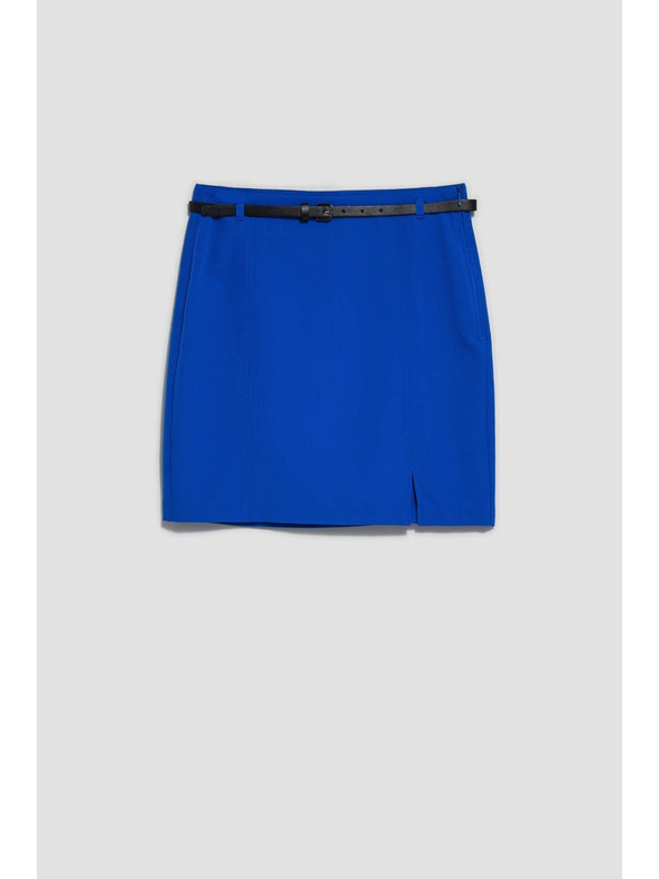 Moodo Modrá mini sukně s páskem Moodo