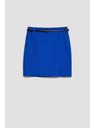 Moodo Modrá mini sukně s páskem Moodo