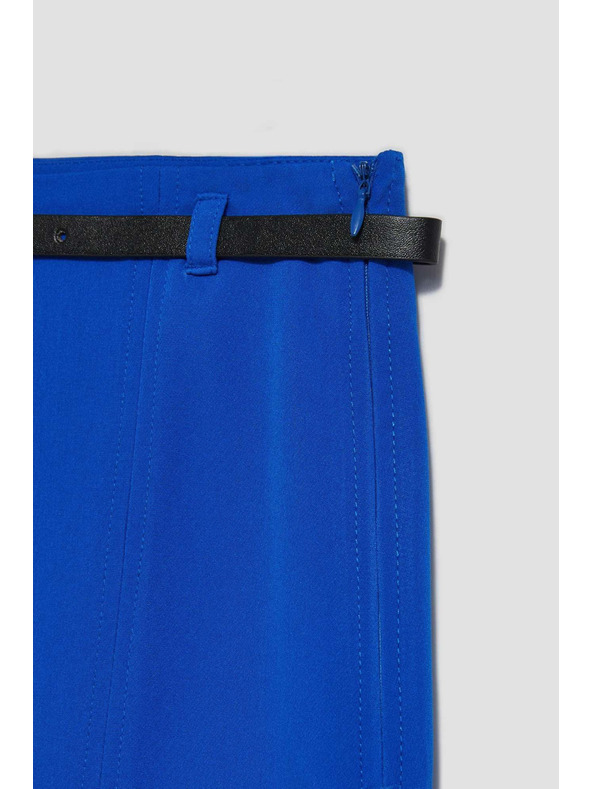 Moodo Modrá mini sukně s páskem Moodo