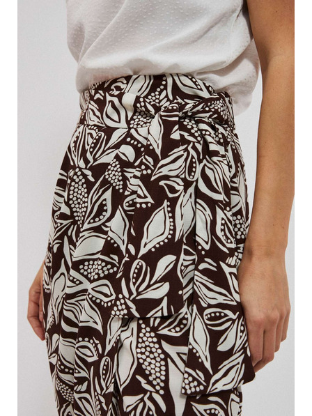 Moodo Vzorovaná sukně se zavázáním v pase Moodo