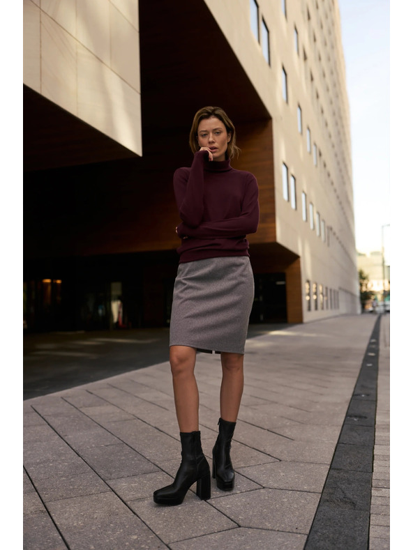 Moodo Tužková sukně šedá Moodo