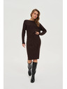 Moodo Pletená hnědá sukně Moodo