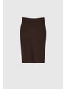 Moodo Pletená hnědá sukně Moodo
