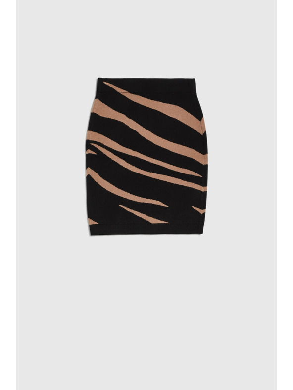 Moodo Černá úpletová sukně Moodo