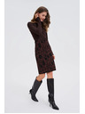Moodo Pletená hnědá sukně Moodo