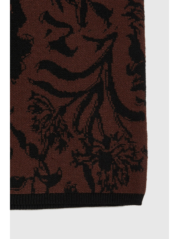 Moodo Pletená hnědá sukně Moodo